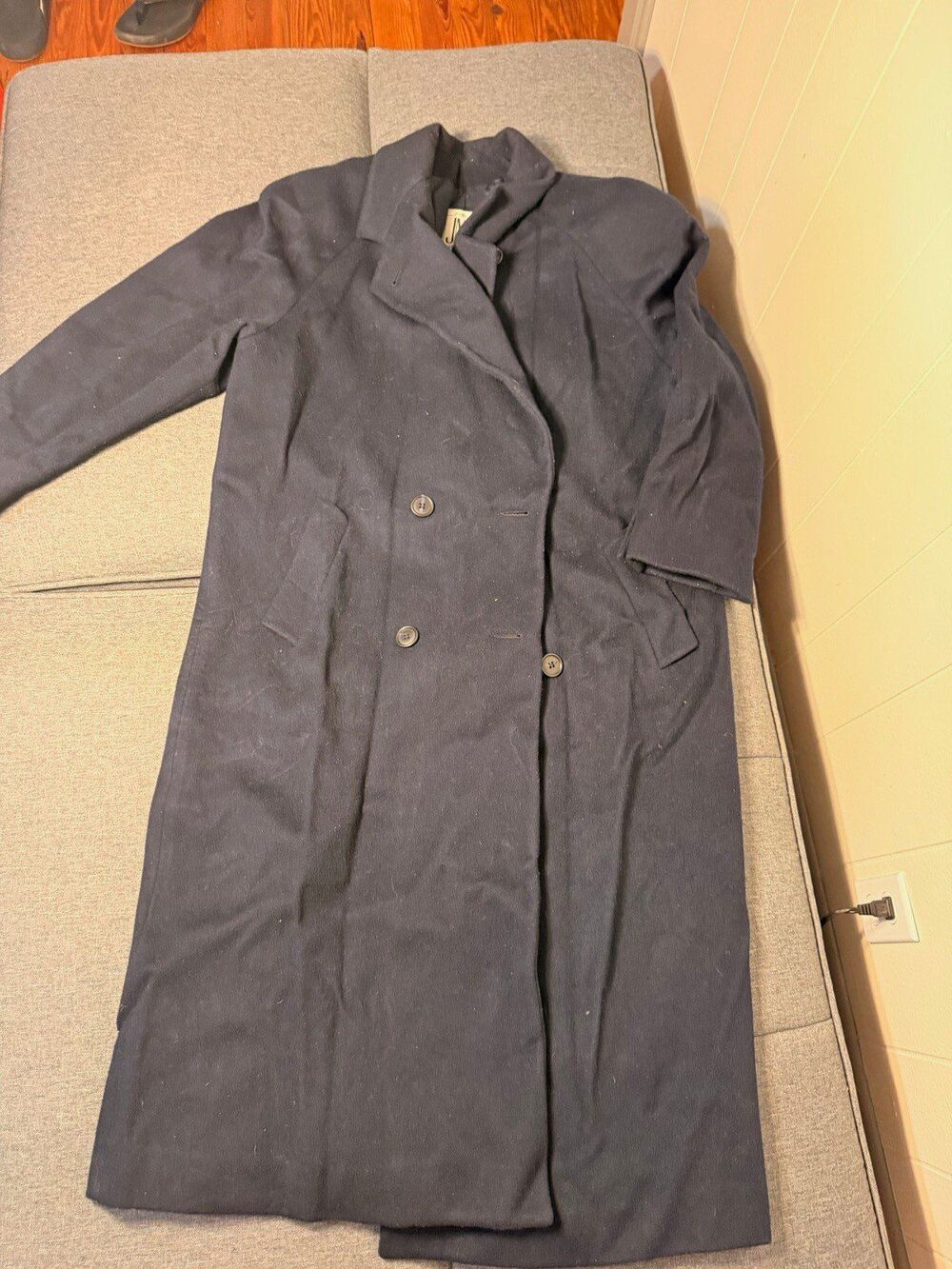 Jones New York JNY Women's Long Coat Regular Size Type Black
